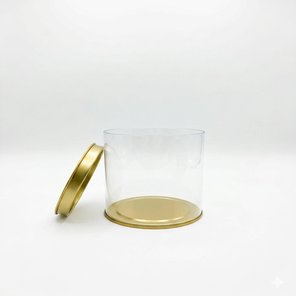 Tin Lid Jar - Color: Transparent