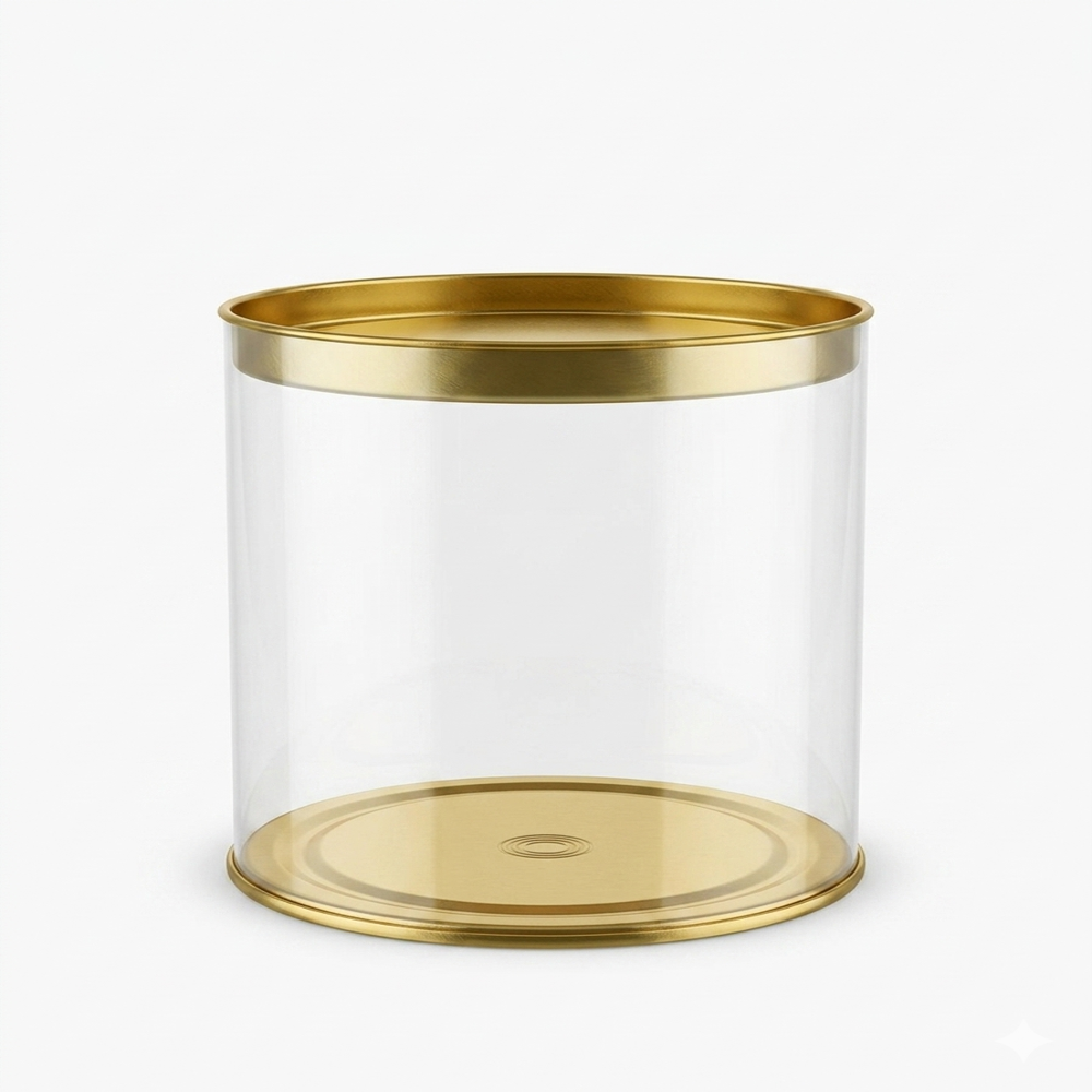 Tin Lid Jar - Color: Transparent
