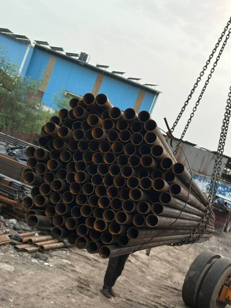 MS Black Round Pipes