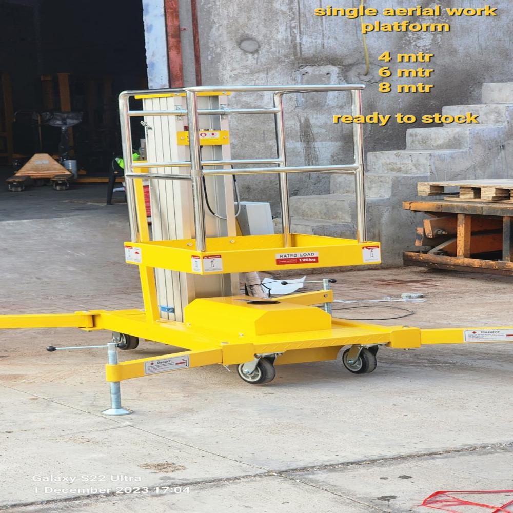 Single Mast Aerial Work Platform - Dimension (L*w*h): 1350 X 850 X 1980 Mm