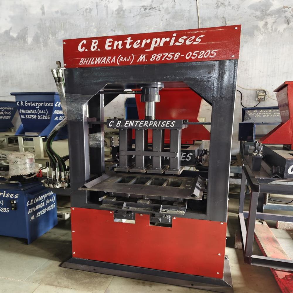 4 Brick Hydraulic Or Vibrating Machine With Feeder