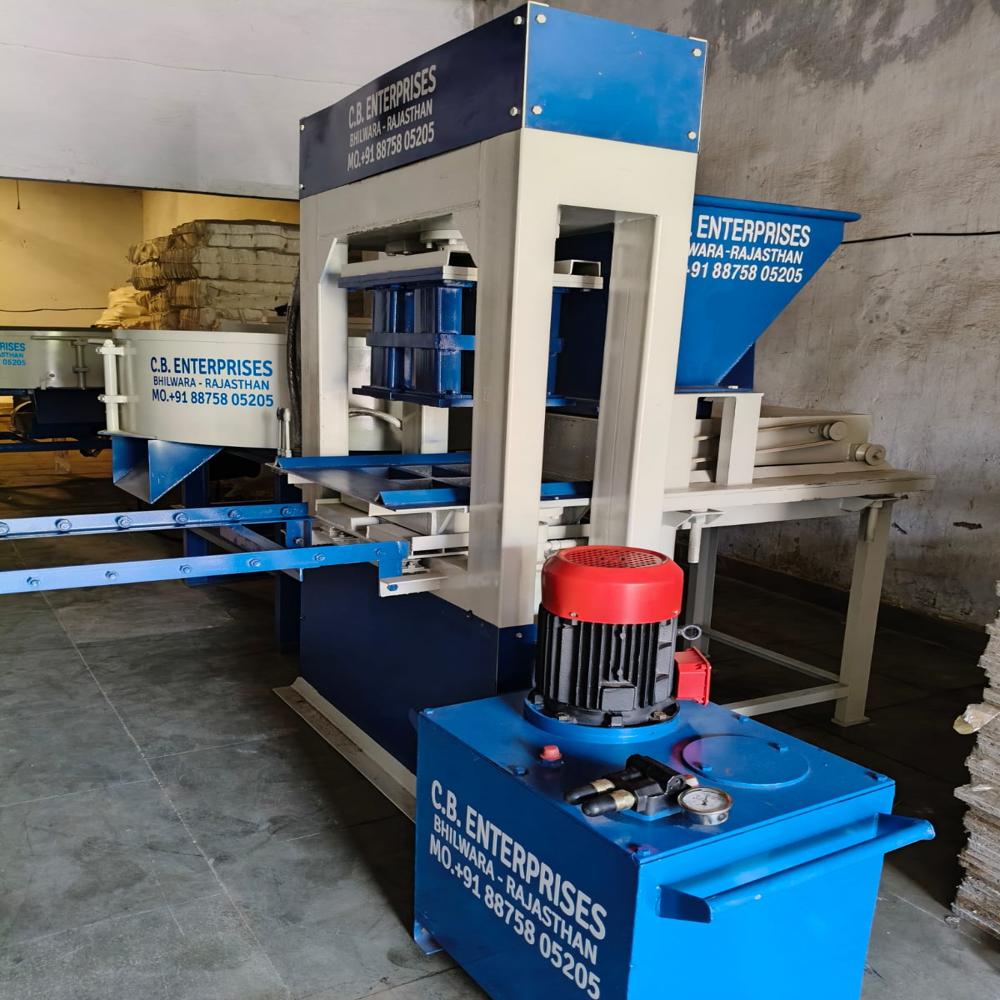 6 Brick Hydraulic Or Vibrating Machine With Feeder