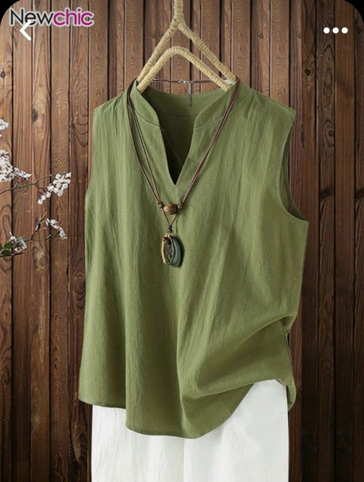 Linen Green Top Sets