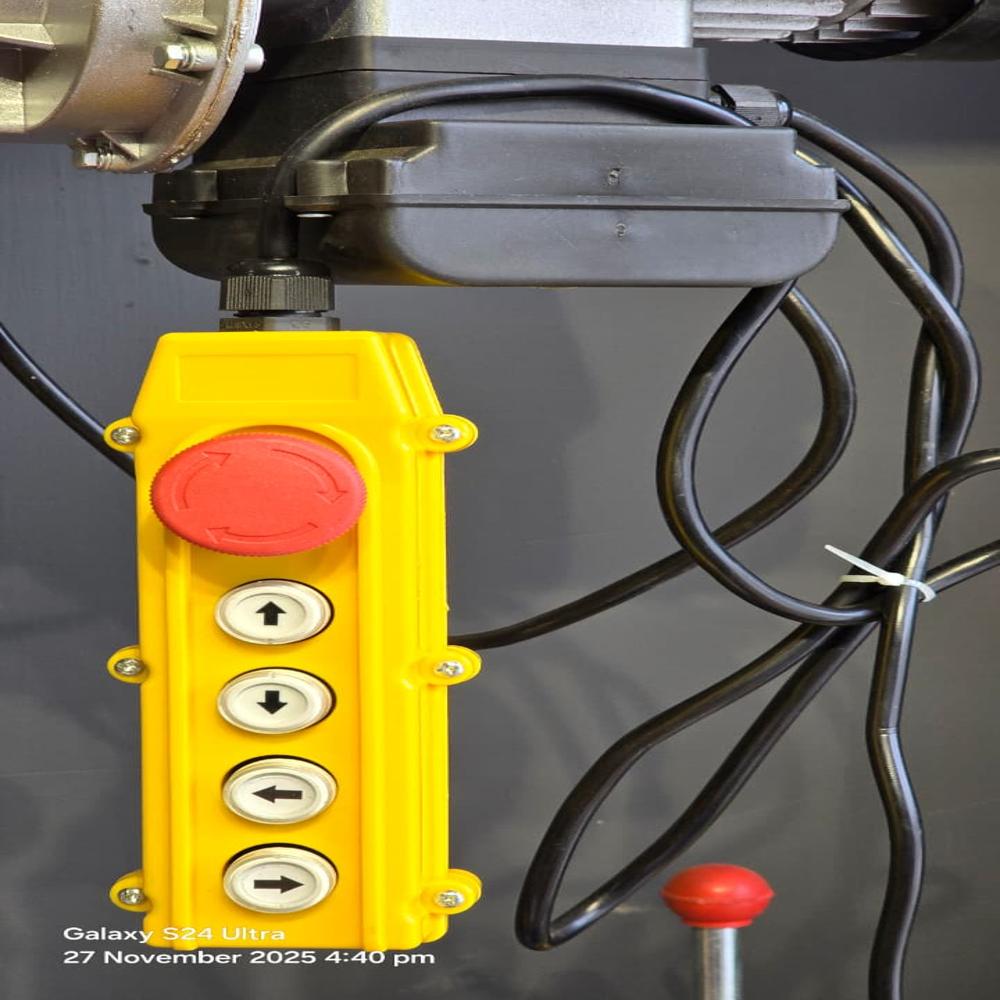 1 Ton Electric Wire Rope Hoist With Electric Trolley