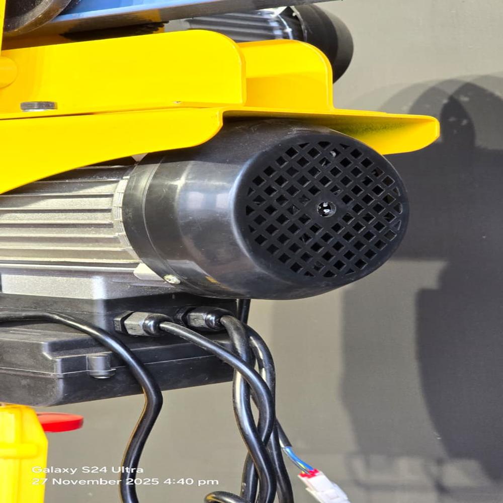 1 Ton Electric Wire Rope Hoist With Electric Trolley