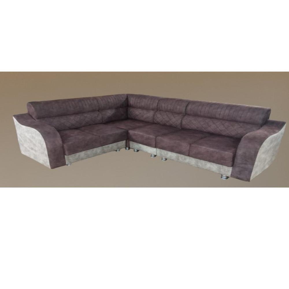 velvet fabric l corner sofa set