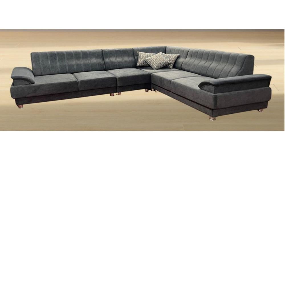 velvet fabric l corner sofa set