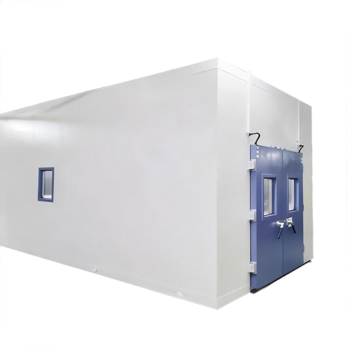 Walk-in Constant Temperature and Humidity Test Chamber - Stainless Steel, Custom Size, -70°C to +150°C, 20%-98% RH | Programmable PLC Control, Multi-Port Access, Data Logging