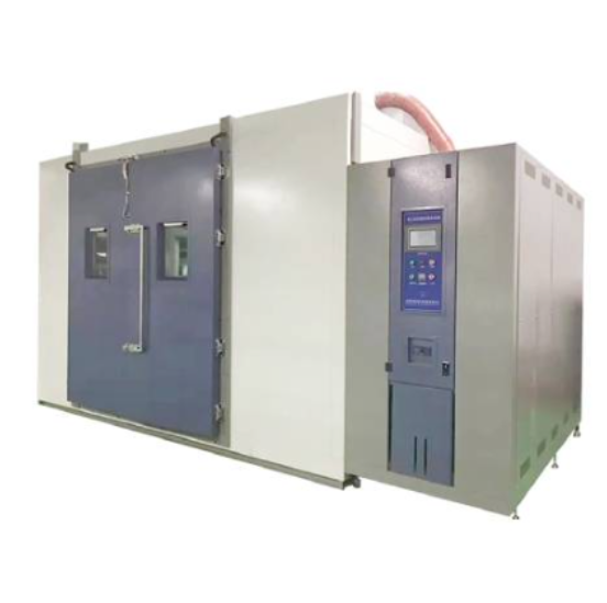 Large Walk-In Aging Chamber - Stainless Steel, Custom Size, -40°C to 150°C, 20%-98% RH, PLC Touchscreen Control