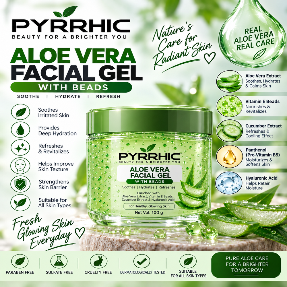 Aloevera Facial Gel With Beads - Age Group: Adults