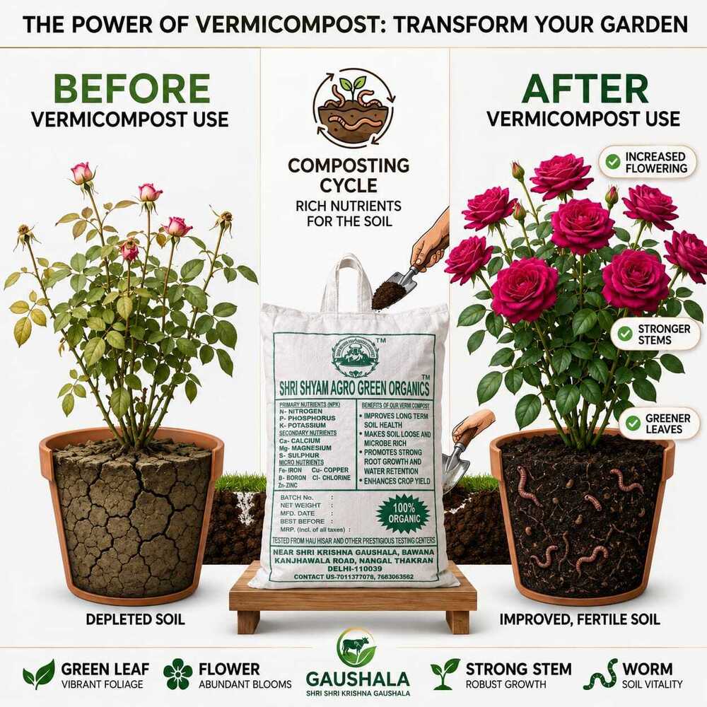 Vermicompost Fertilizer - Storage: Store In A Cool