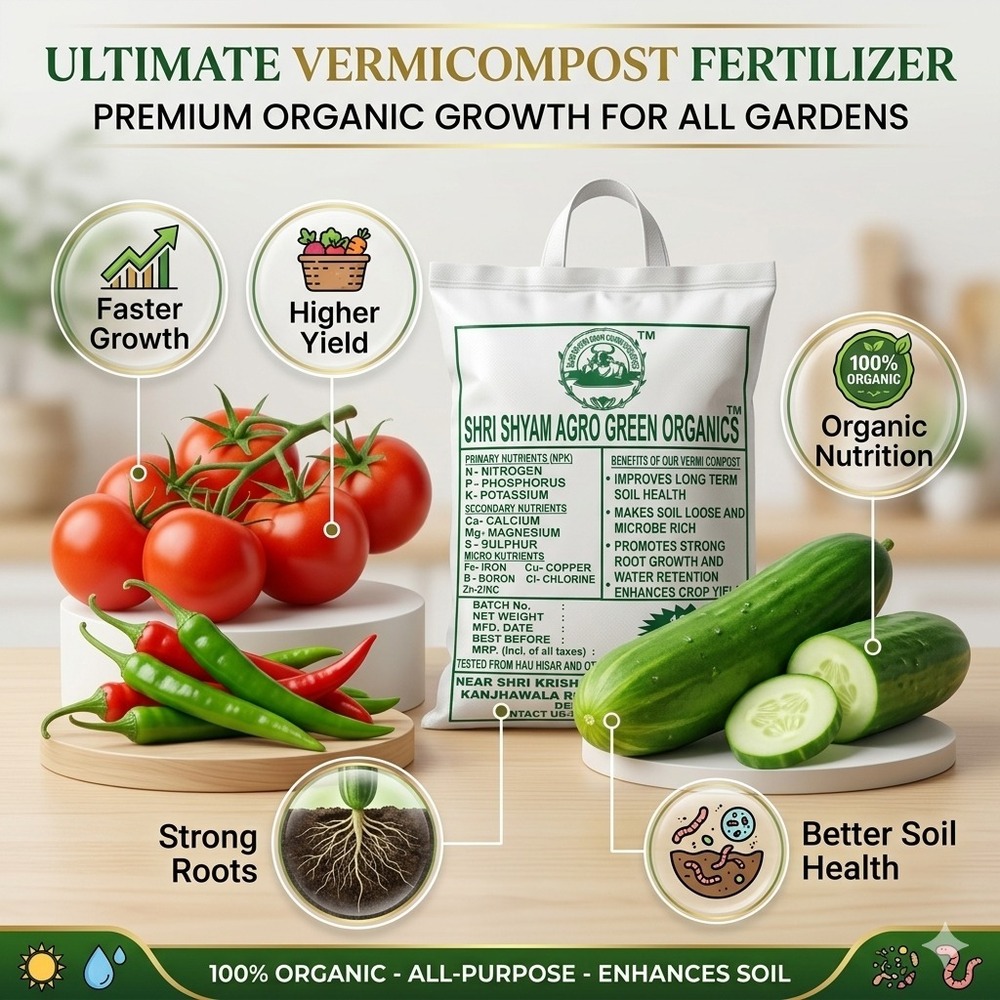 Premium Organic Vermicompost Fertilizer