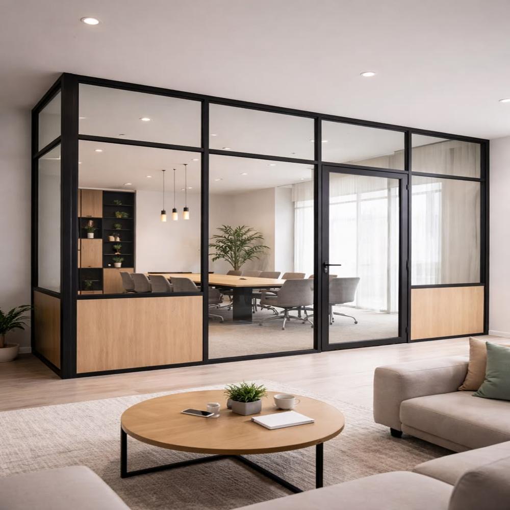 Frame Toughened Glass Partition