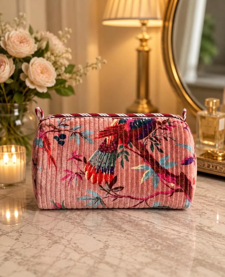 Cotton Velvet Pouches