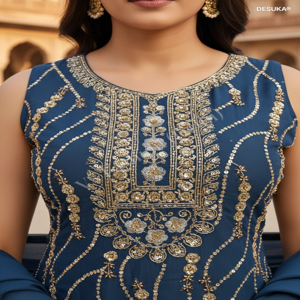 Designer Palazzo Suit