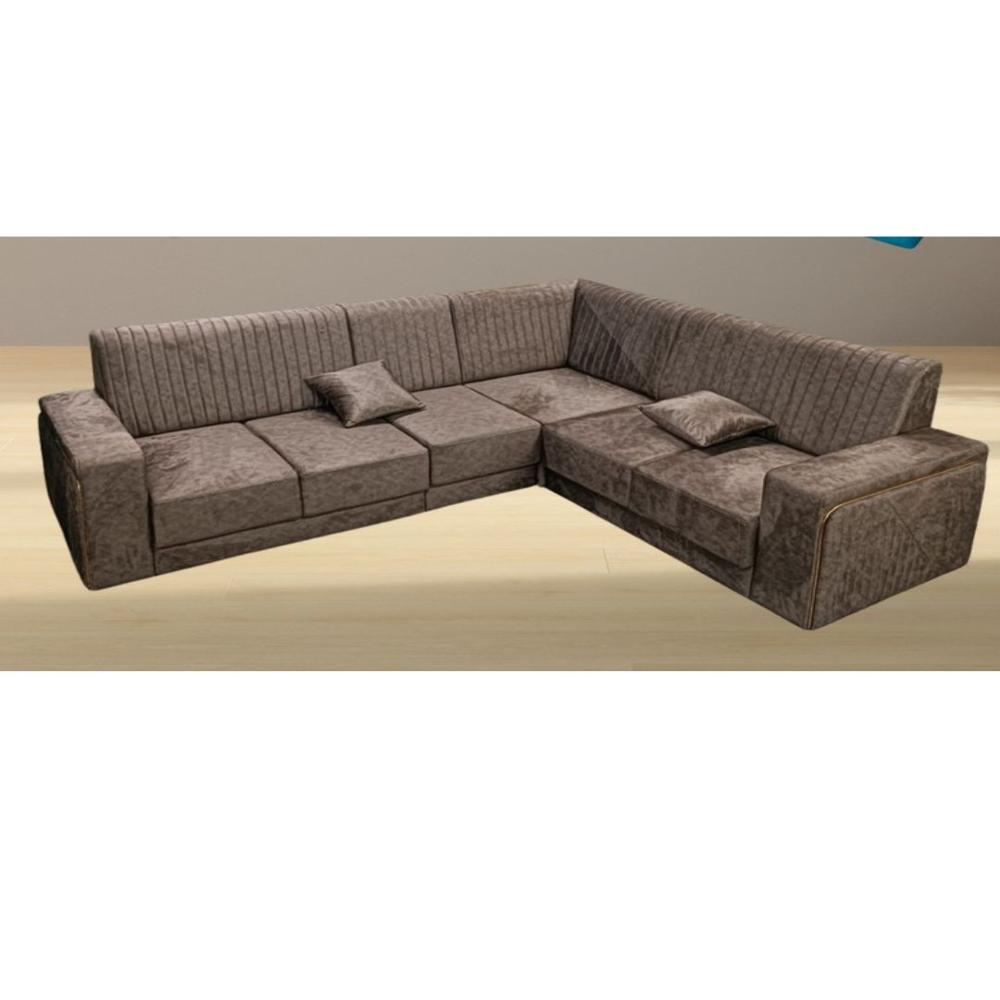 soft fabric l corner sofa set