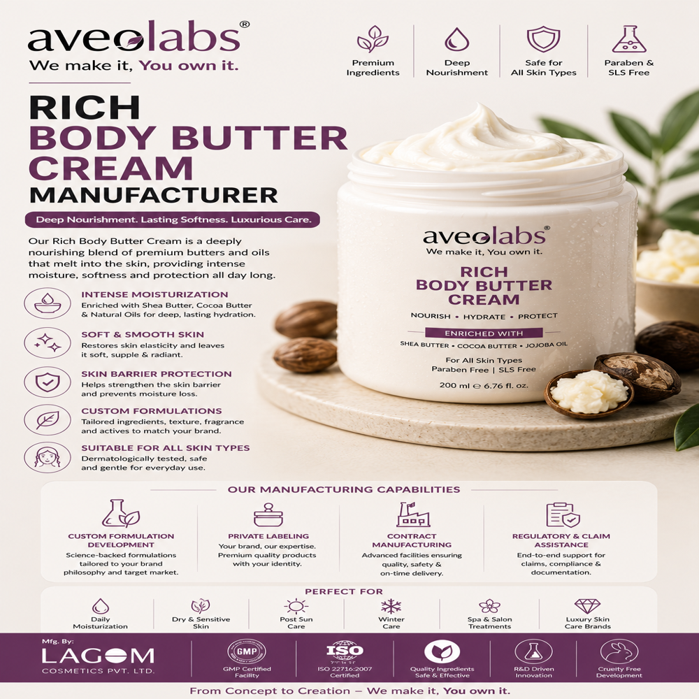 Rich Body Butter Cream Manufacturer - Age Group: Suitable For All Ages