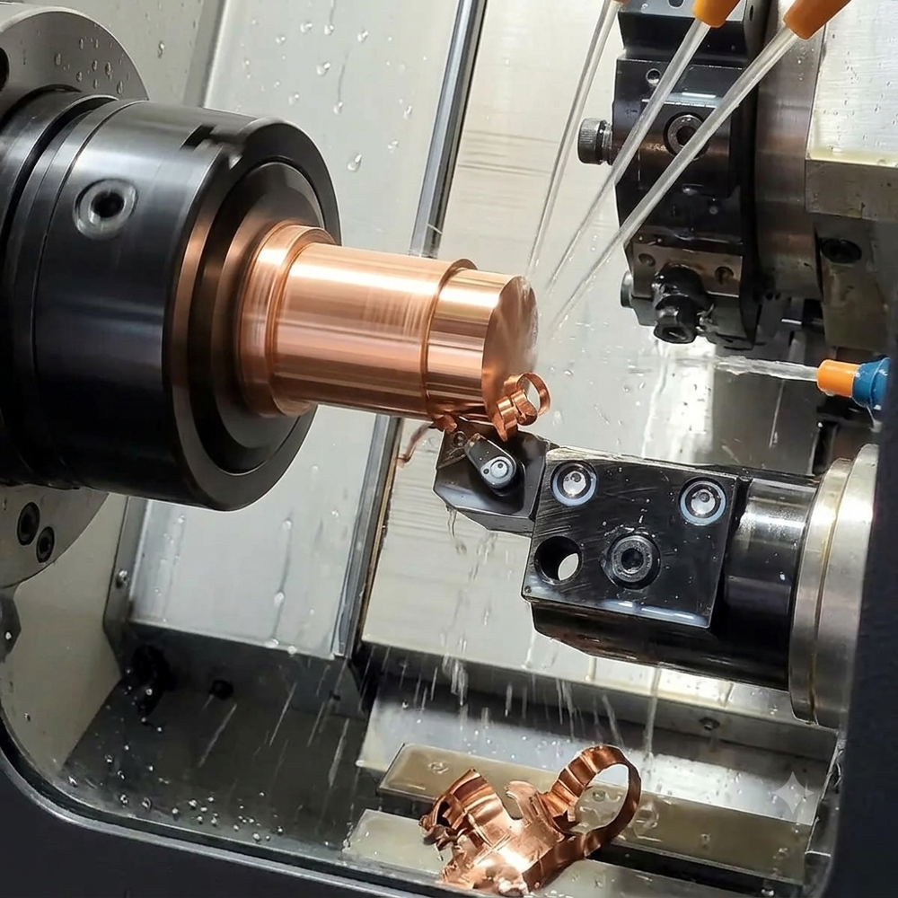 Copper CNC Machined Components