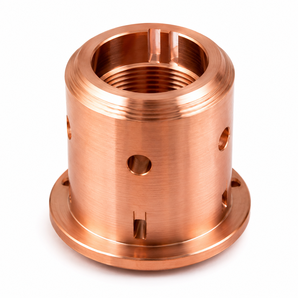 Copper Cnc Machined Components - Dimension (L*w*h): 8x100 Millimeter (Mm)