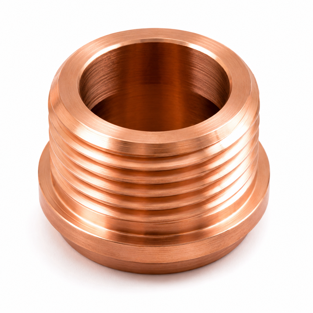 Copper Cnc Machined Components - Dimension (L*w*h): 8x100 Millimeter (Mm)