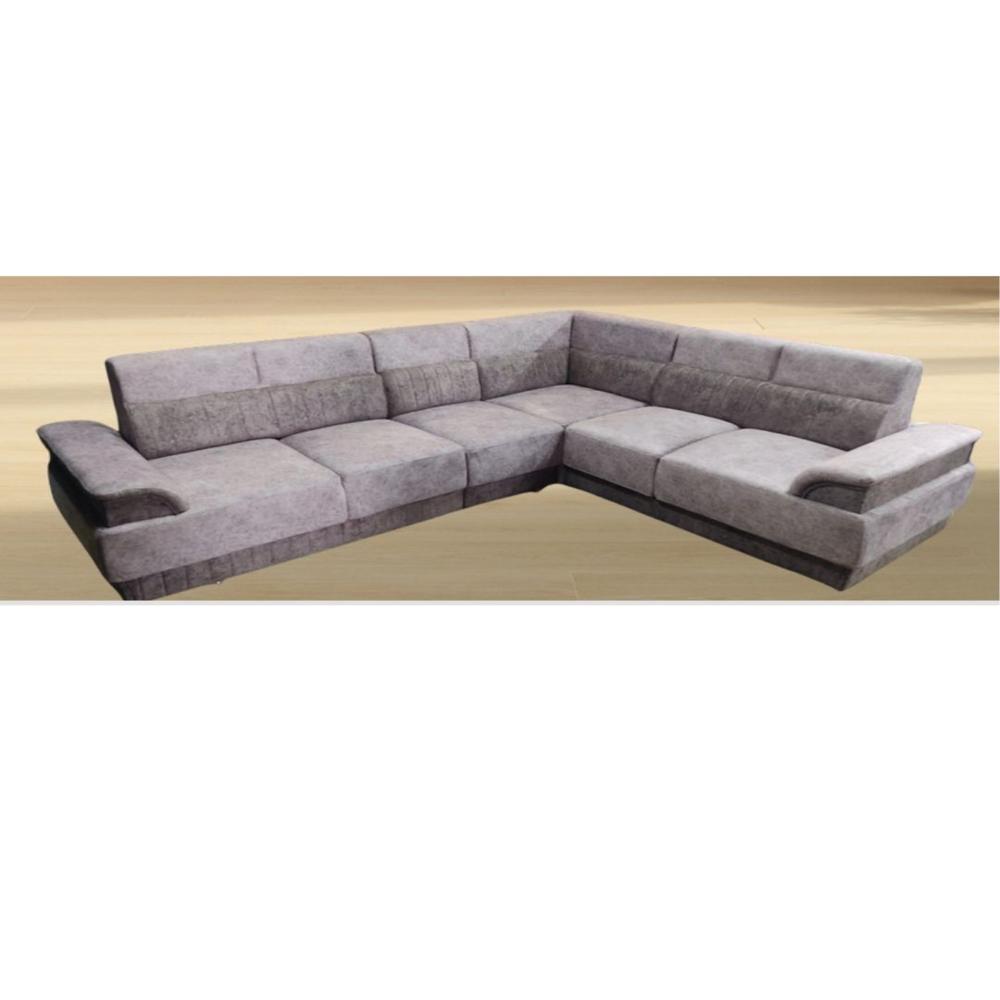 Soft Fabric L Corner Sofa Set - Artwork: Machine Made