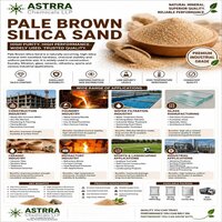 Pale Brown Silica Sand - High Purity Silica, Uniform Particle Size | Durability, Chemical Stability, Multi-industry Use