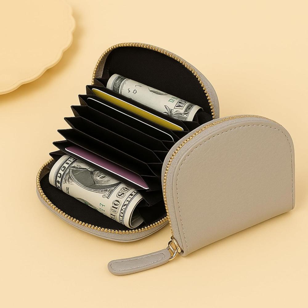 Compact Cat Design Wallet Women's Mini Cash & Card Holder