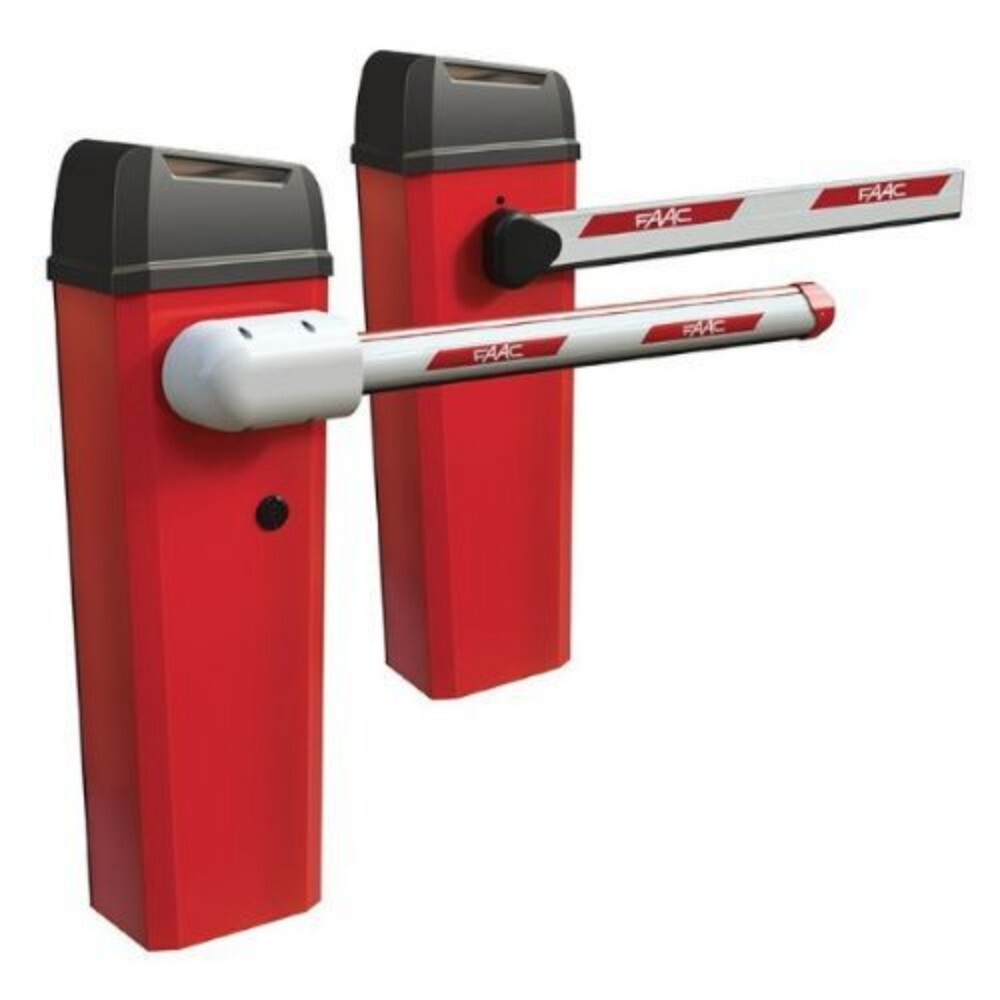 Faac Electromechanical Boom Barriers - Aluminium Boom Up To 8 Meters, Ip54 Enclosure, Continuous Duty