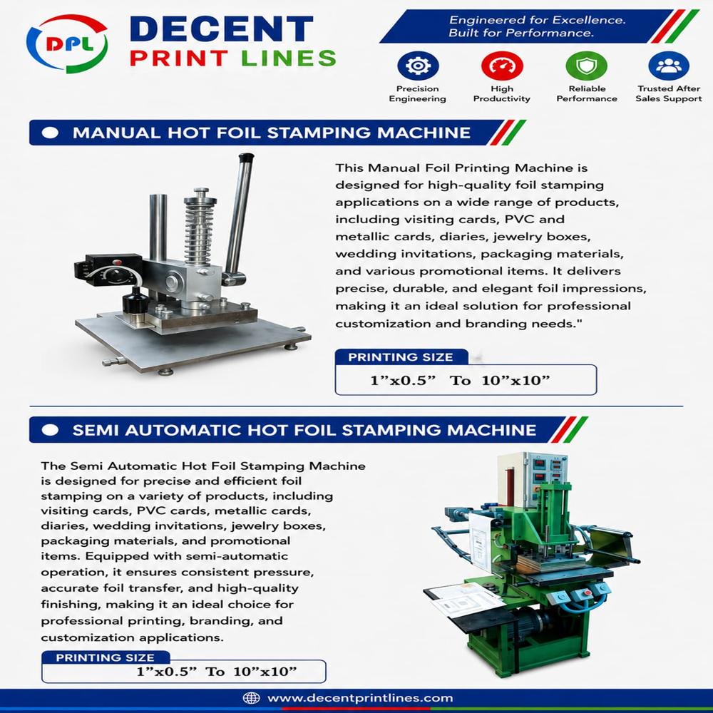 MANUAL HOT FOIL STAMPING MACHINE