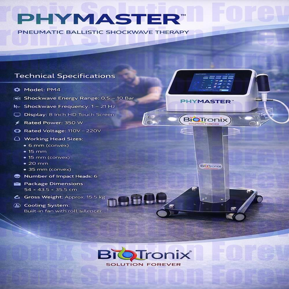 Medical Grade Phymaster Shockwave Therapy Machine for Rehabilitation