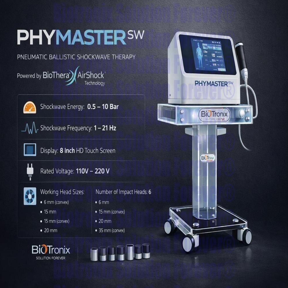 Medical Grade Phymaster Shockwave Therapy Machine for Rehabilitation
