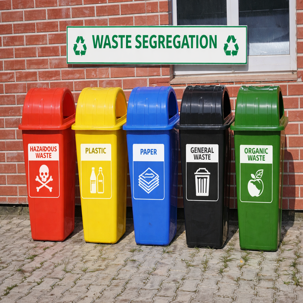 Stand Alone Plastic Dustbin 60l - Application: Foot Pedal Bin