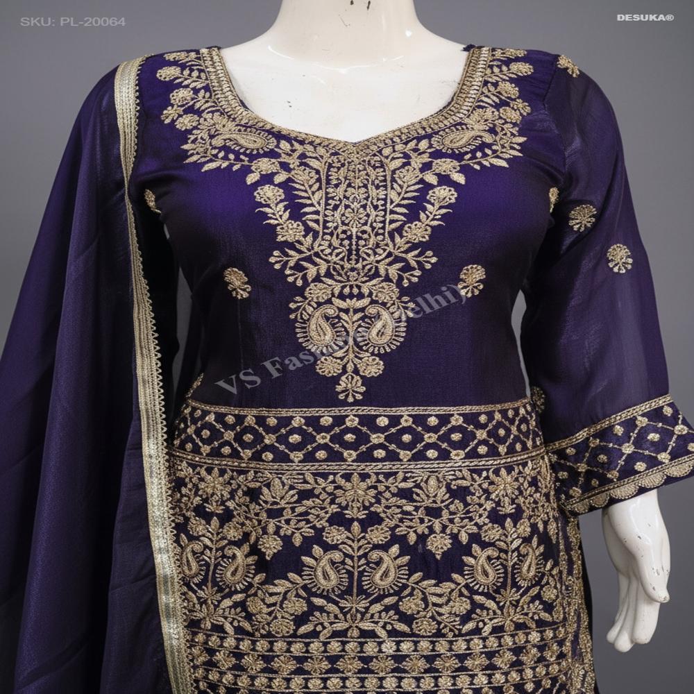 Designer Straight Suit