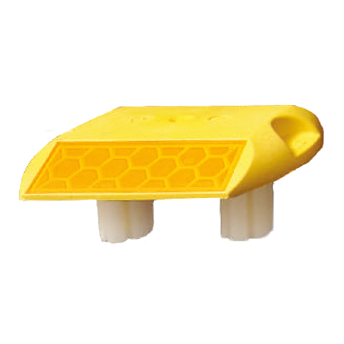 Yellow Twin Molded Shank Road Stud