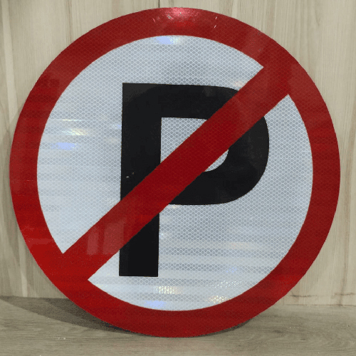 No Parking Sign Board