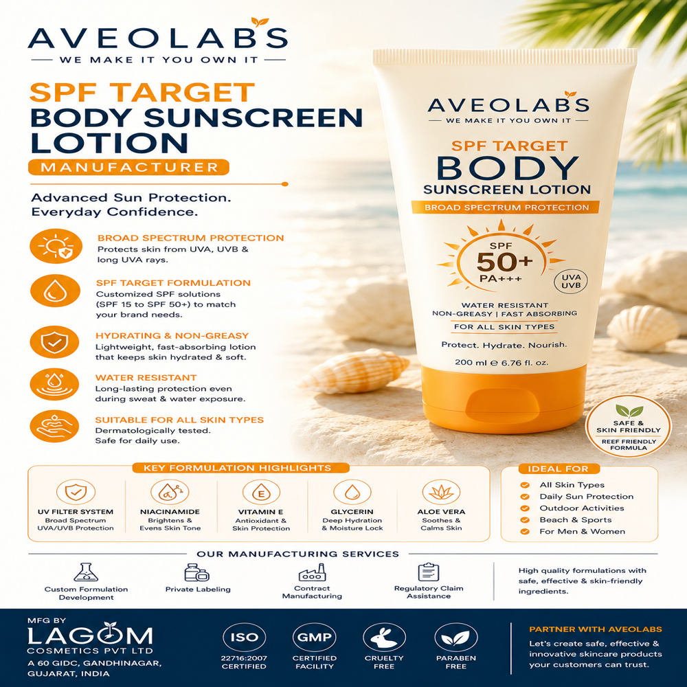 SPF Target Body Sunscreen Lotion Manufacturer