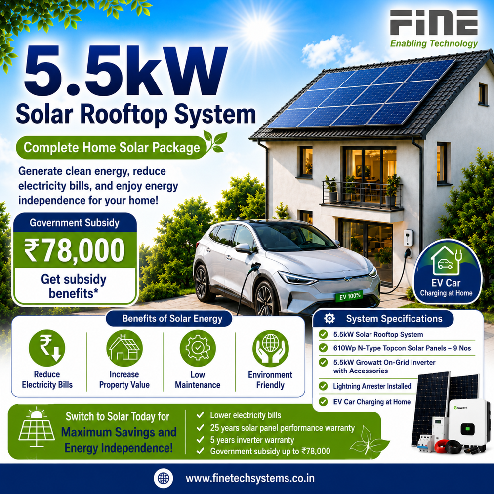 Solar rooftop power plant 5.5kw Subsidy