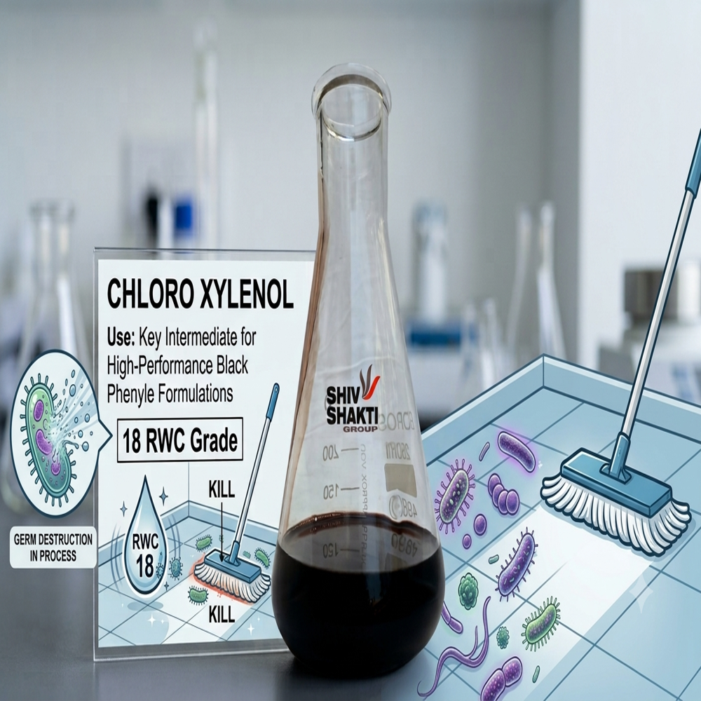 Chloroxylenol . - Density: 1.28 ~ 1.32 Gram Per Litre (G/l)