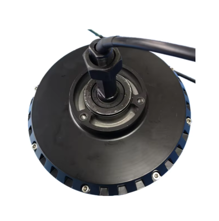 Manufacturer Supplies 500-2000W Brushless DC High-power Single-sided Shaft Hub Motors with 300-650 RPM for Golf Carts