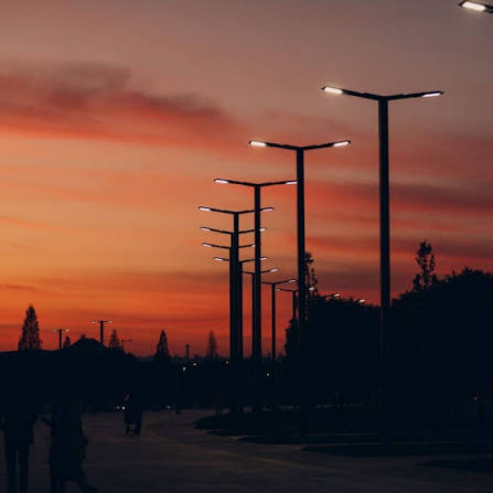 High Mast Lighting Pole - Light Source: Led