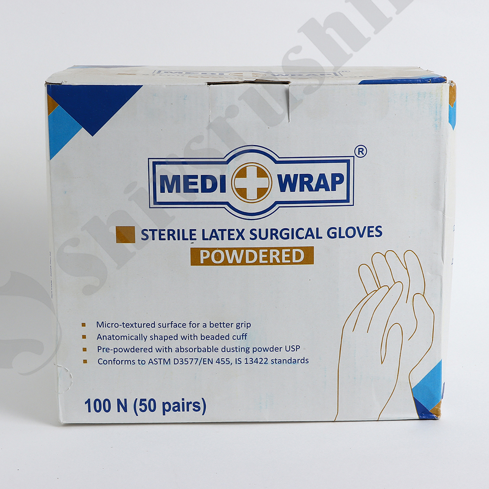 MEDIWRAP ST LAXTEX SURGICAL GLOVES