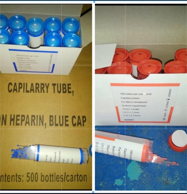 Non Hepernized Capillary Tube