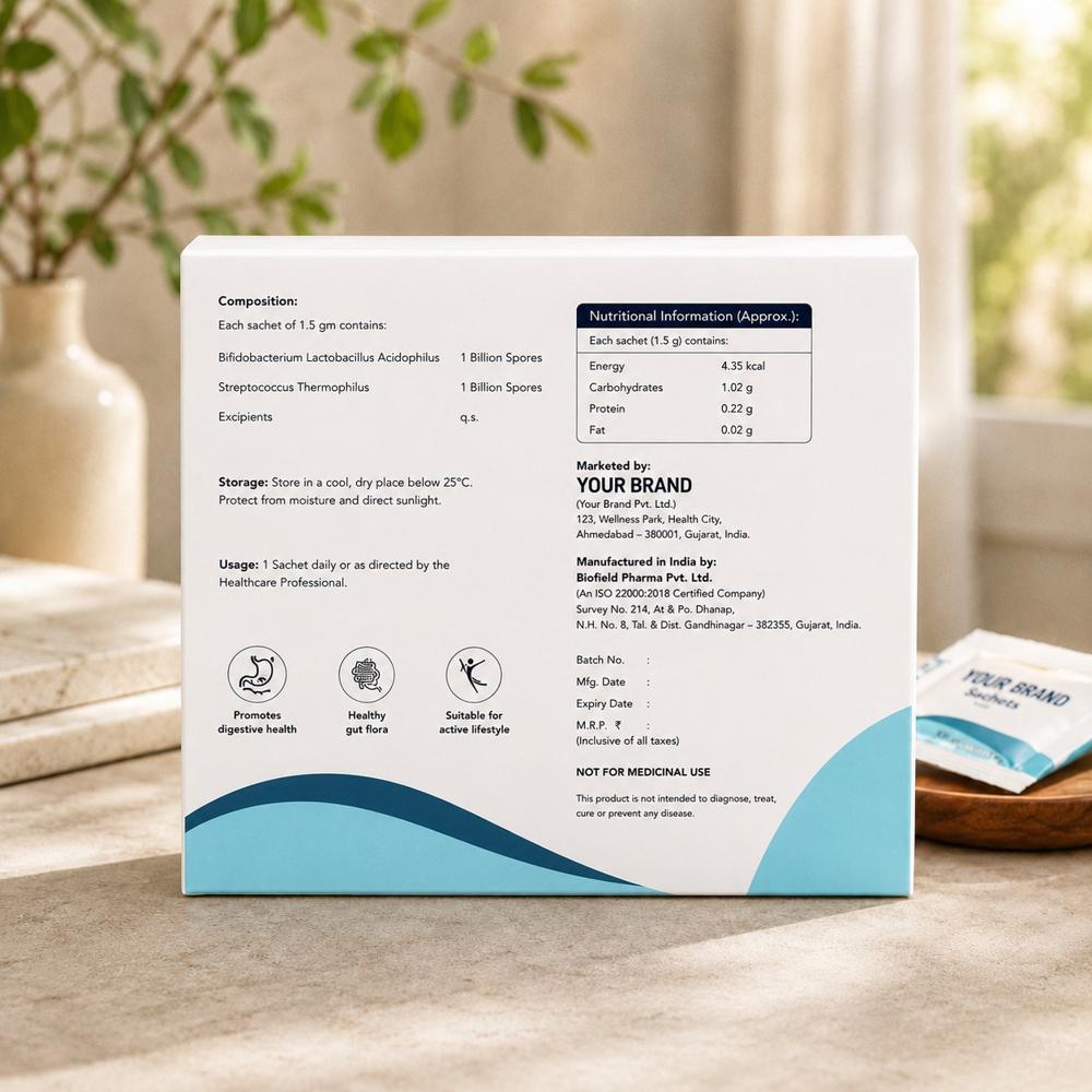 Bifidobacterium Lactobacillus Acidophilus And Streptococcus Thermophilus Sachet