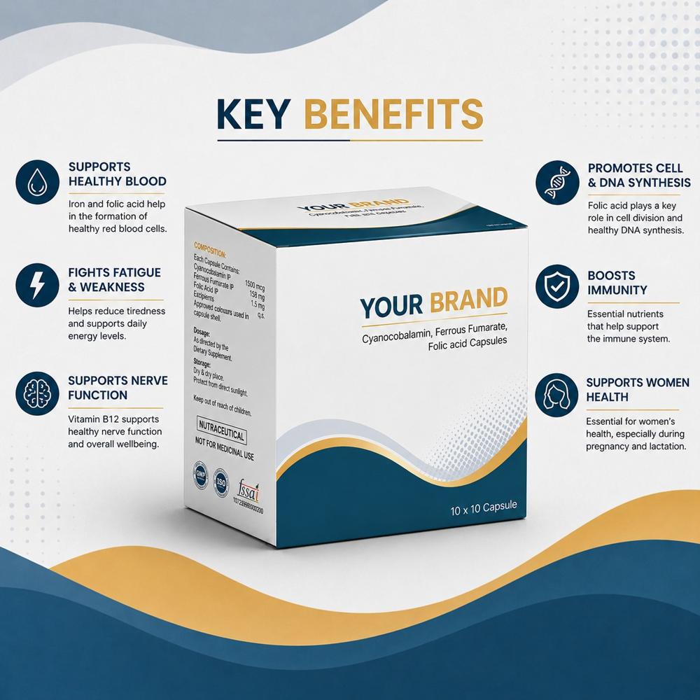 Cyanocobalamin Ferrous Fumarate Folic Acid Capsules
