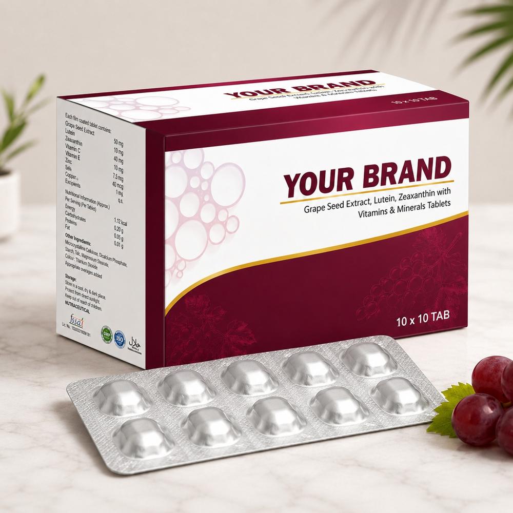 Grape Seeds Extract Lutein Zeaxan Tablets