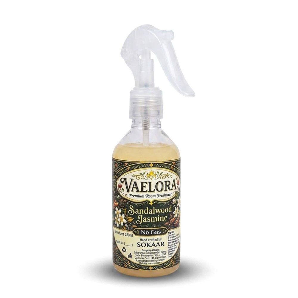 Vaelora Air Freshener 250Ml (Sandalwood + Jasmine)
