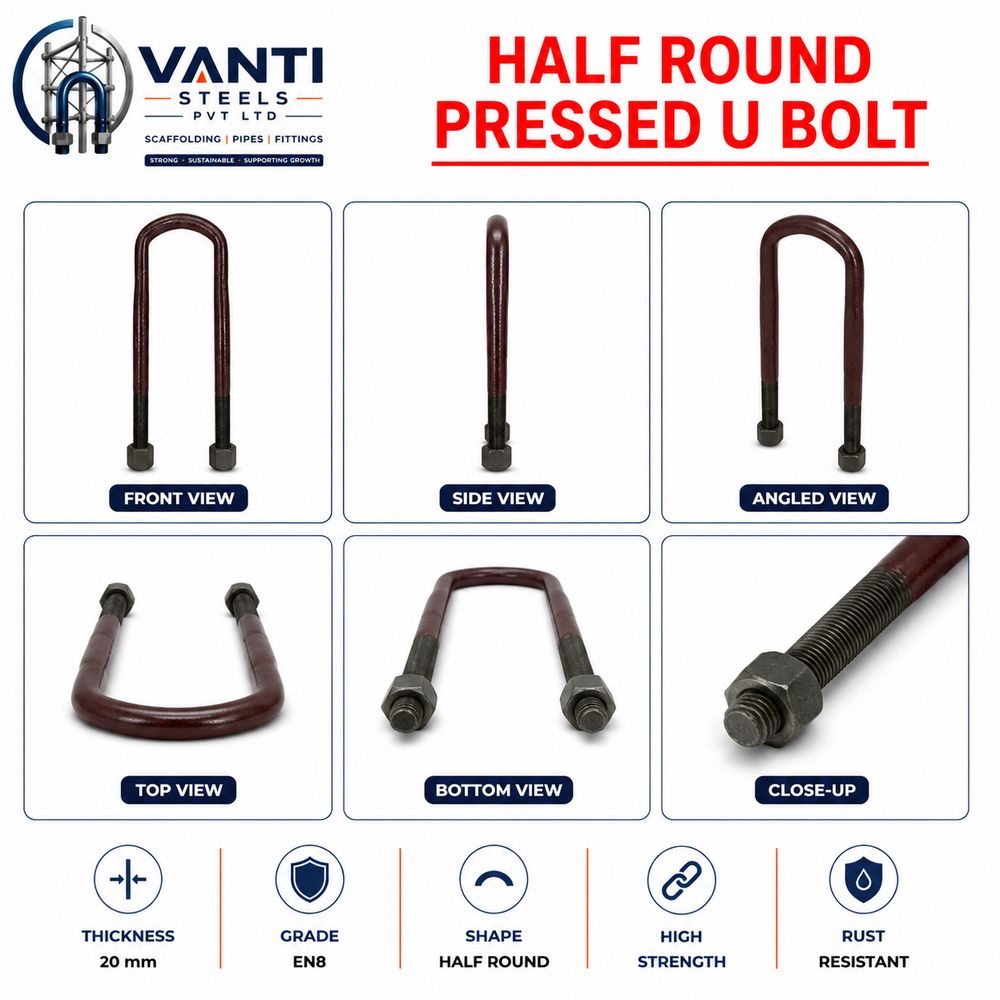 Half Round Pressed U Bolt