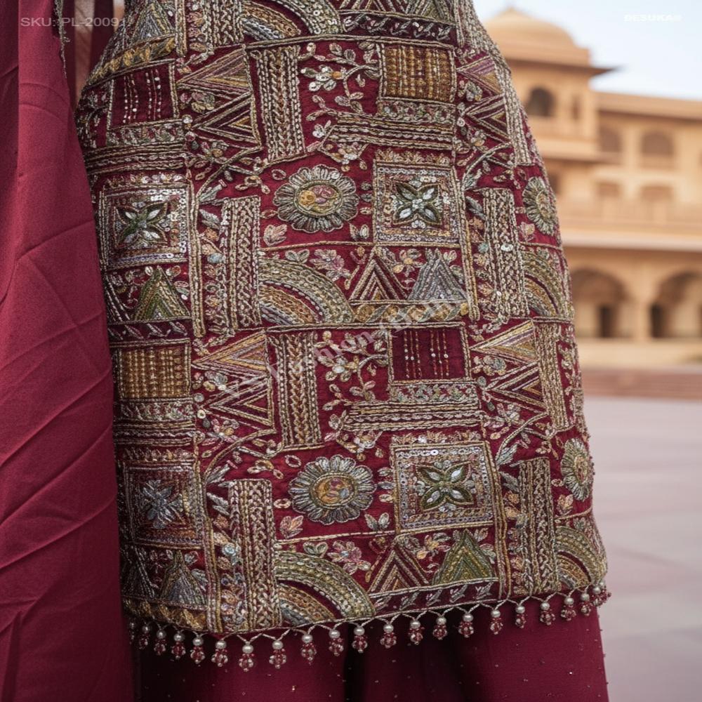 Premium Silk Palazzo Suit