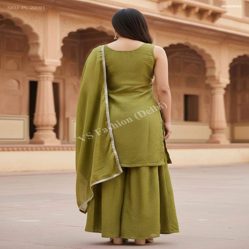 Premium Silk Palazzo Suit
