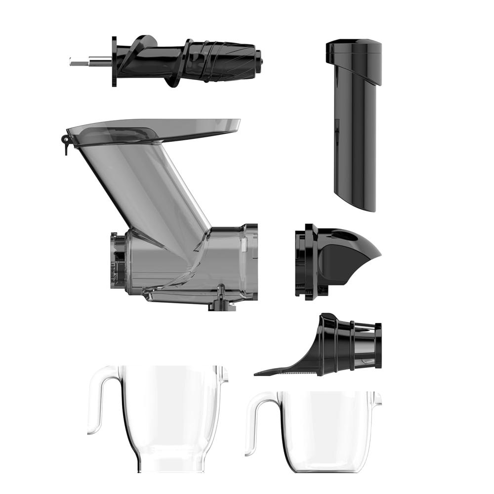 Russell Hobbs RJE150H 150 Watts Cold Press Whole Slow Juicer |Horizontal Design Copper Motor |Wide Feed Chute |500ml Jug & Pulp Containers | Quiet Operation | Dishwasher Safe Parts | 2-Year Warranty